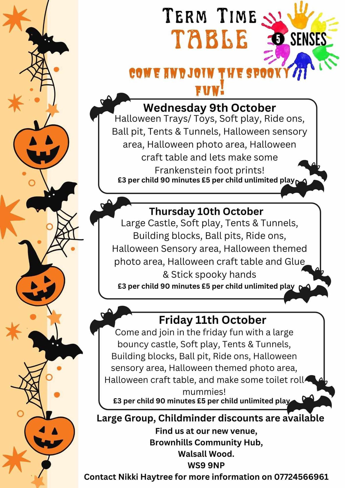 Halloween themed term time 