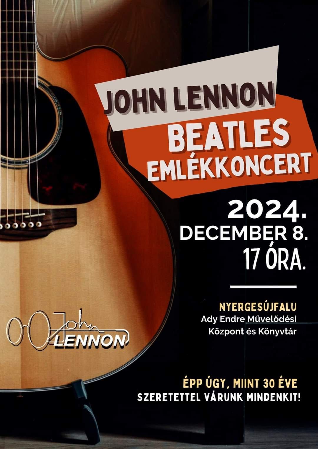 JOHN LENNON \/ BEATLES EML\u00c9KKONCERT 