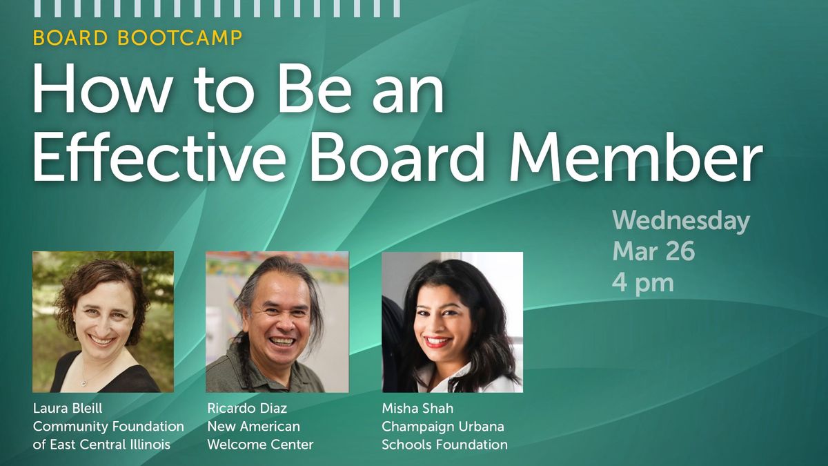 Board Bootcamp | How To Be An Effective Board Member