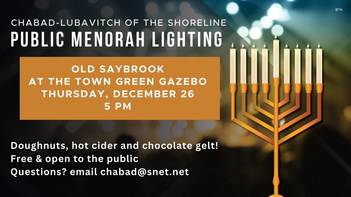 Old Saybrook Menorah Lighting