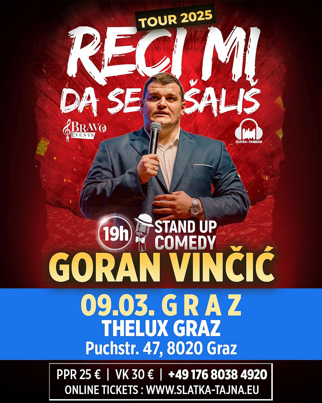 GRAZ: Goran Vin\u010di\u0107 Vin\u010da stand up comedy show @THELUX club