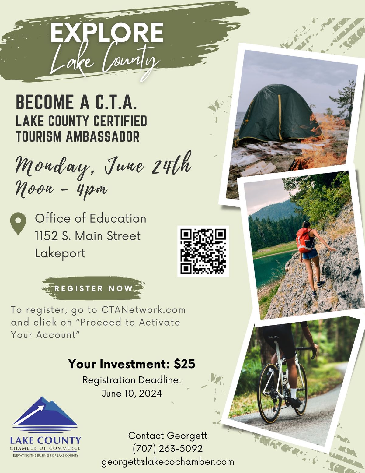 Become a Lake County Certified Tourism Ambassador