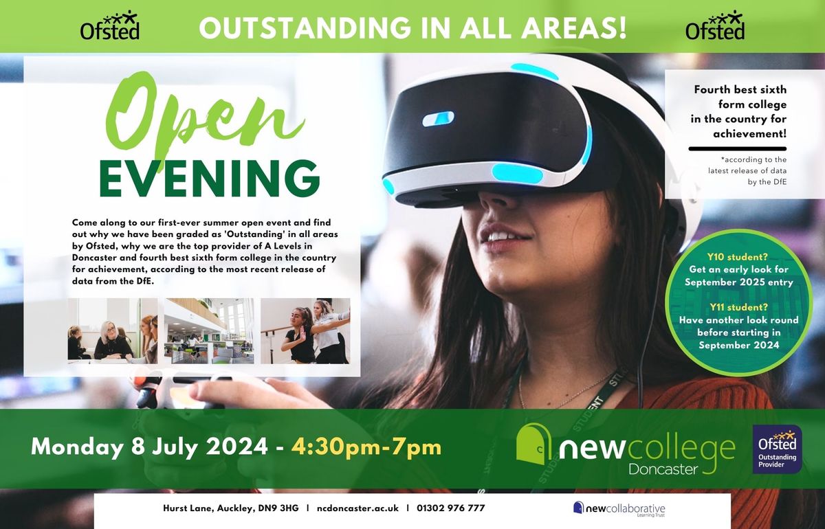 New College Doncaster - Y10\/11 Summer Open Event