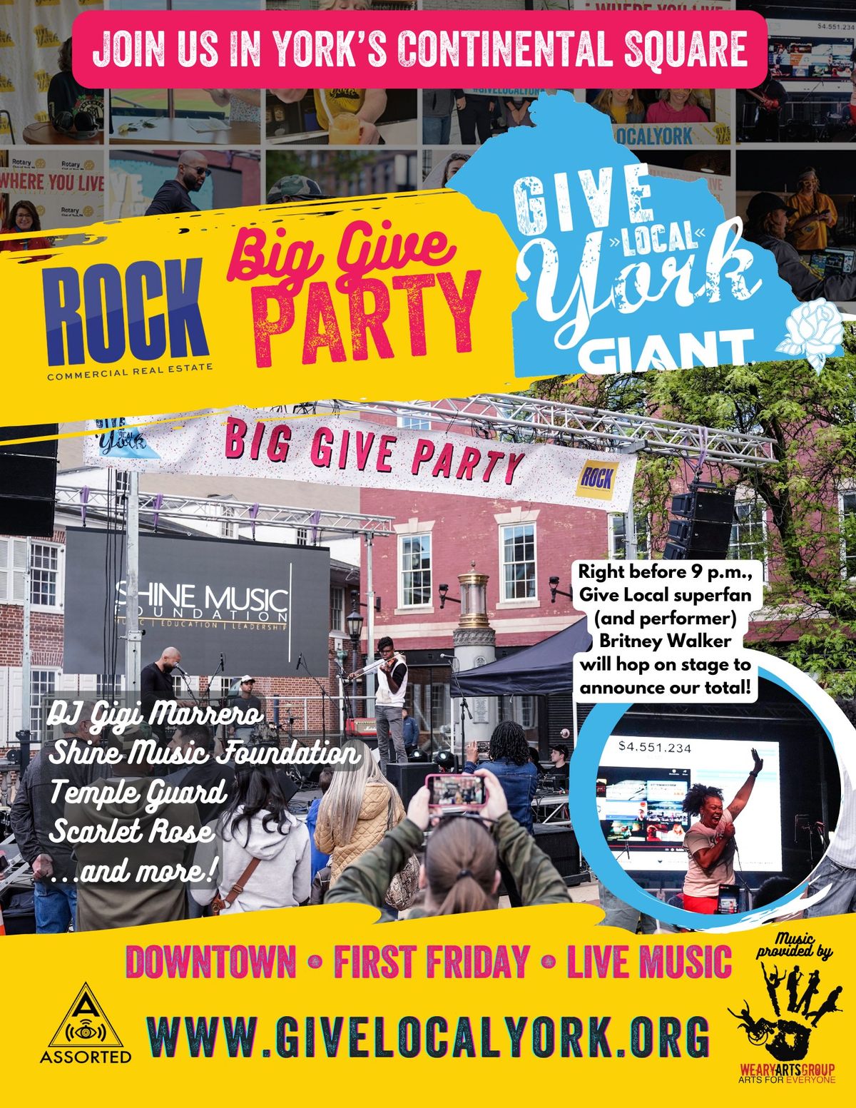 Give Local York Big Give Party presented by ROCK