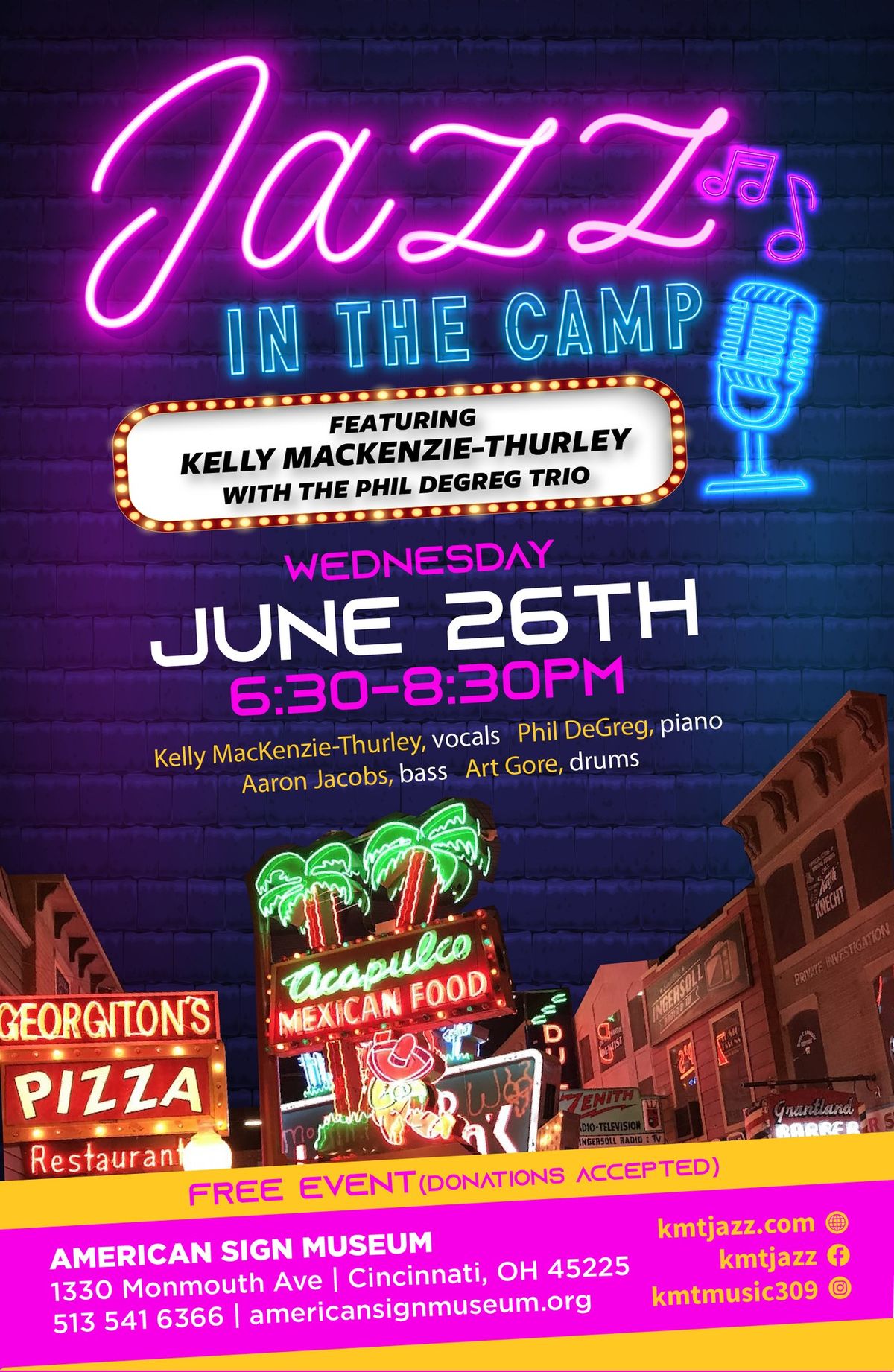 Jazz in the Camp: Featuring Kelly MacKenzie-Thurley and the Phil DeGreg Trio 