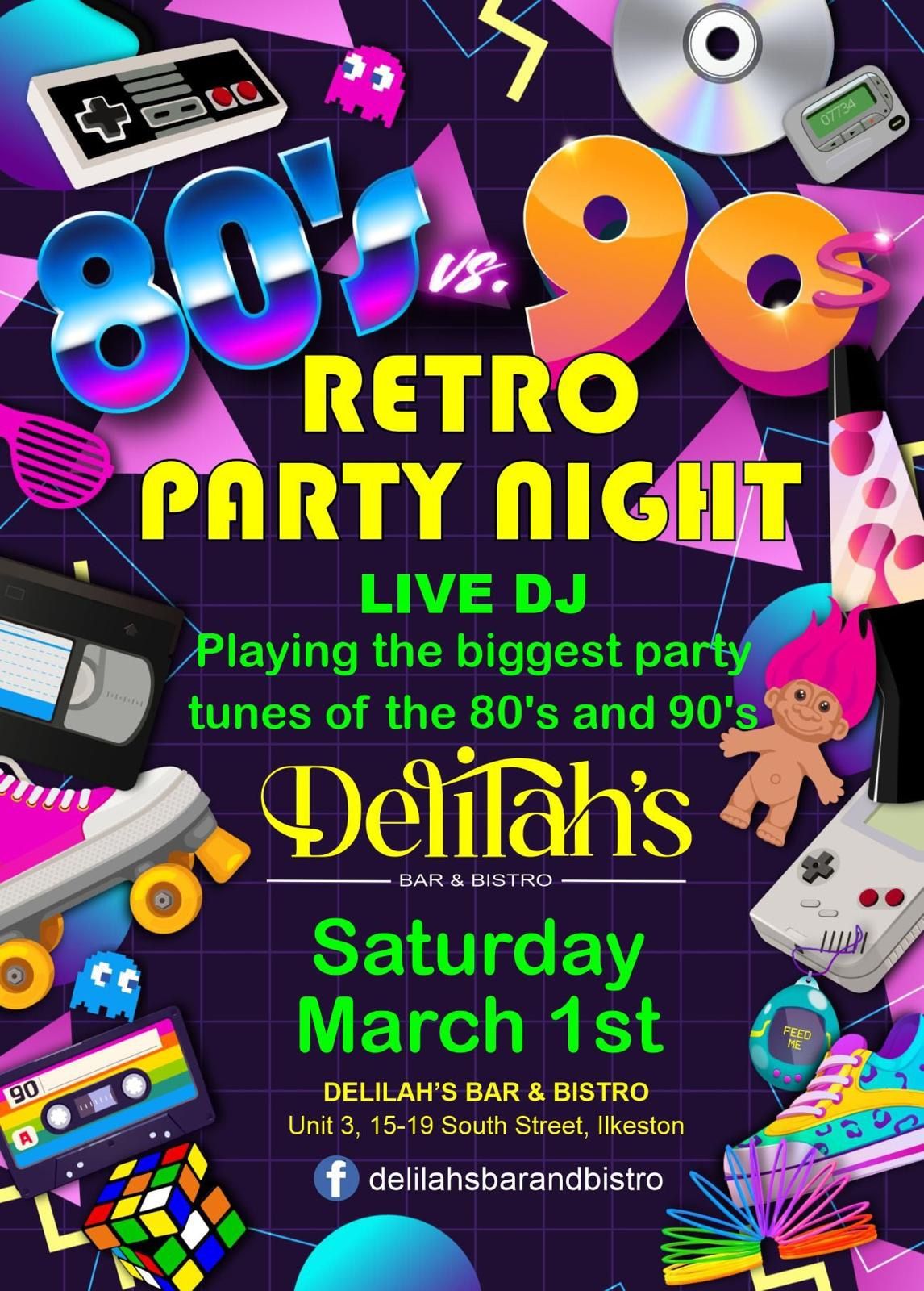 80s and 90s night. 