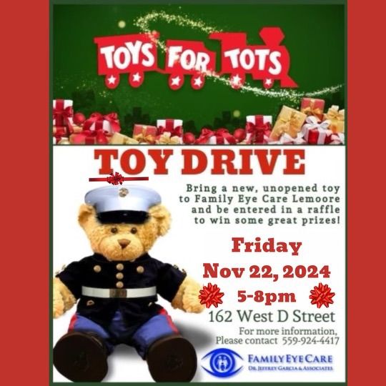 Family Eye Care Optometry's Annual Toys for Tots Drive