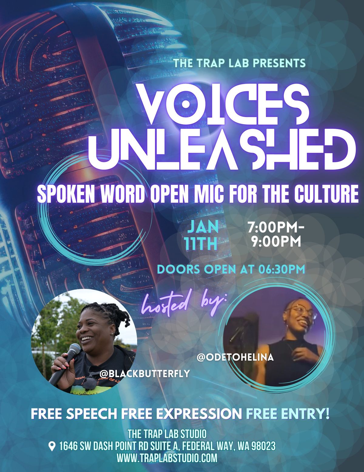 Voices Unleashed: Spoken Word Open Mic for the Culture