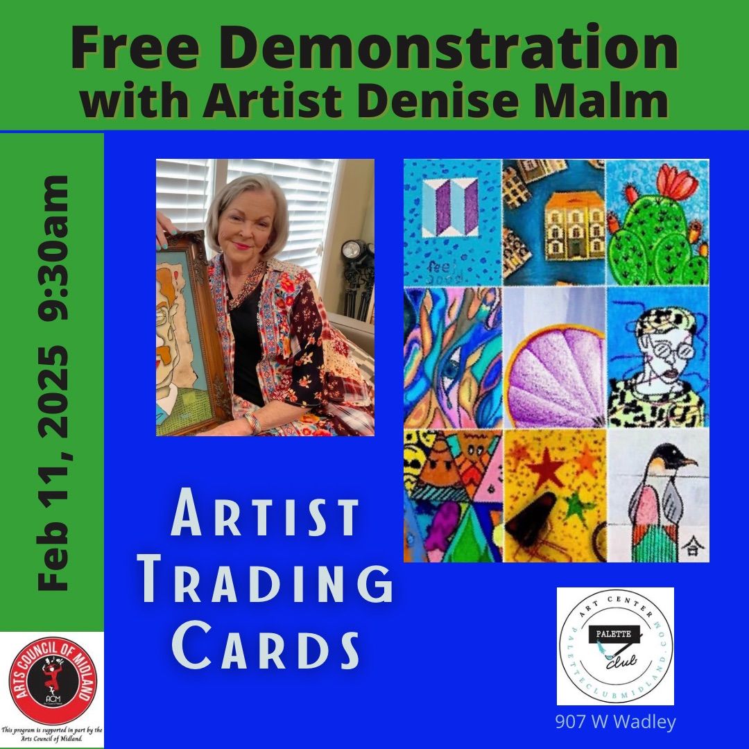 FREE DEMO - Artist Trading Cards with Artist Denise Malm