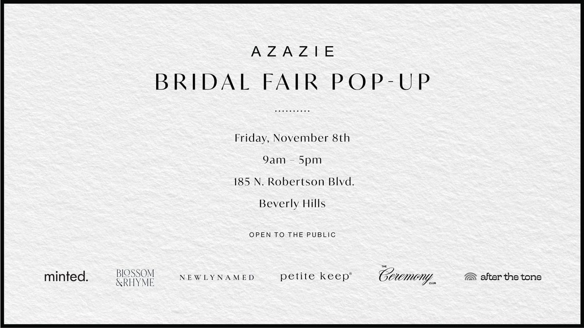 Azazie Bridal Fair Pop Up