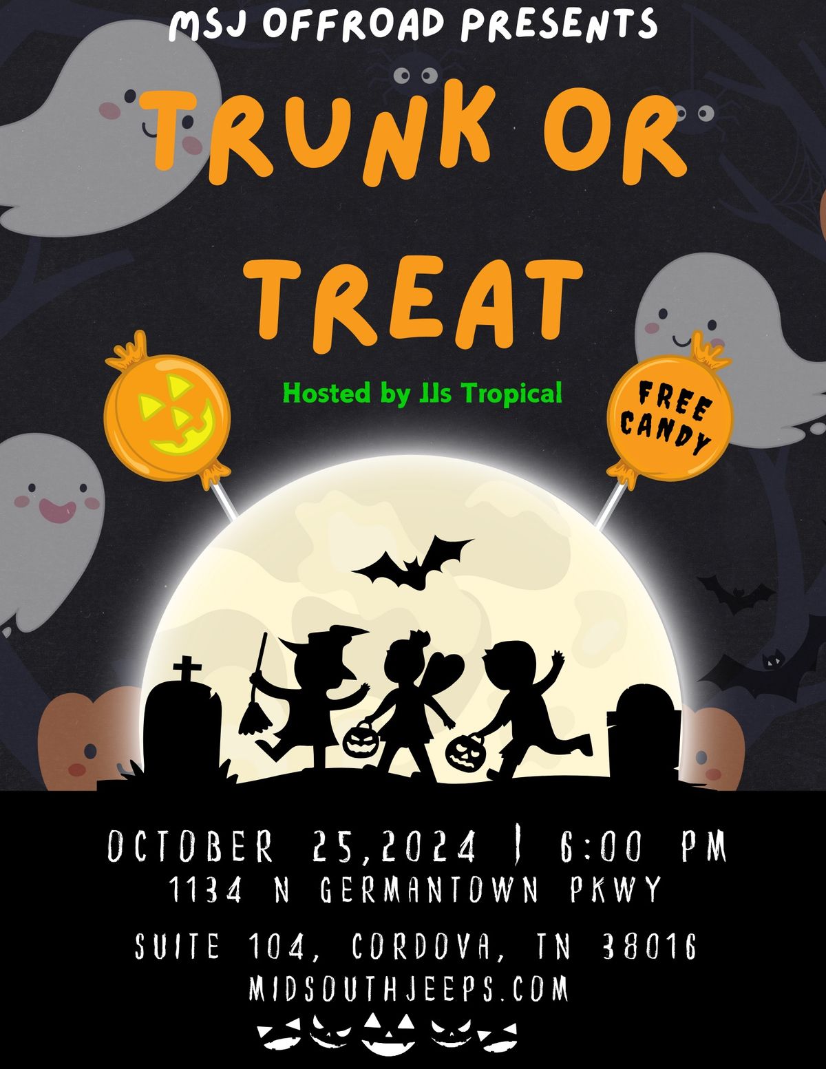 Trunk Or Treat Hosted by Jjs Tropical