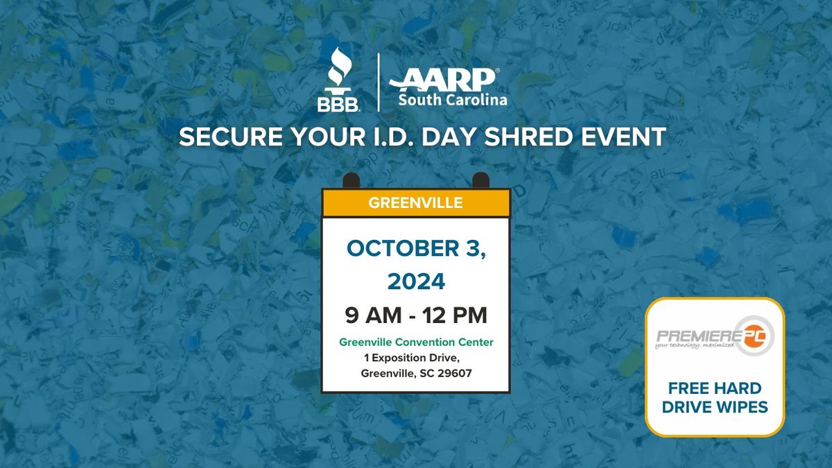 Secure Your ID Shred Event - Greenville