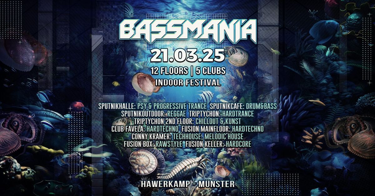 21.3.25: Bassmaniafestival in 5 clubs