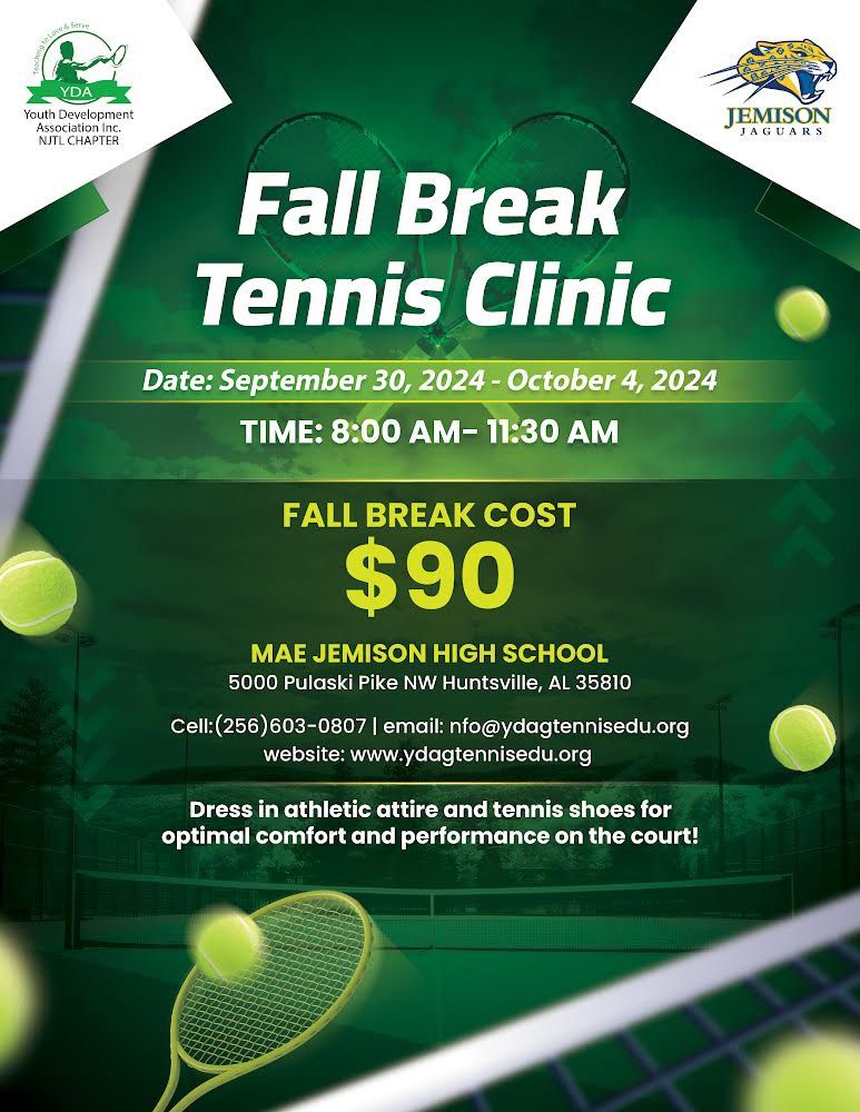 Fall Break Tennis Clinic 