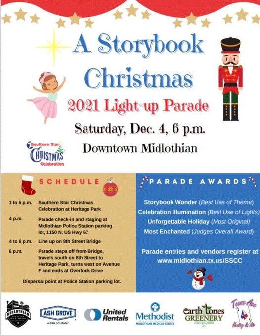 Midlothian Christmas Parade 2022 Southern Star Christmas Celebration, Midlothian, Texas, 4 December 2021