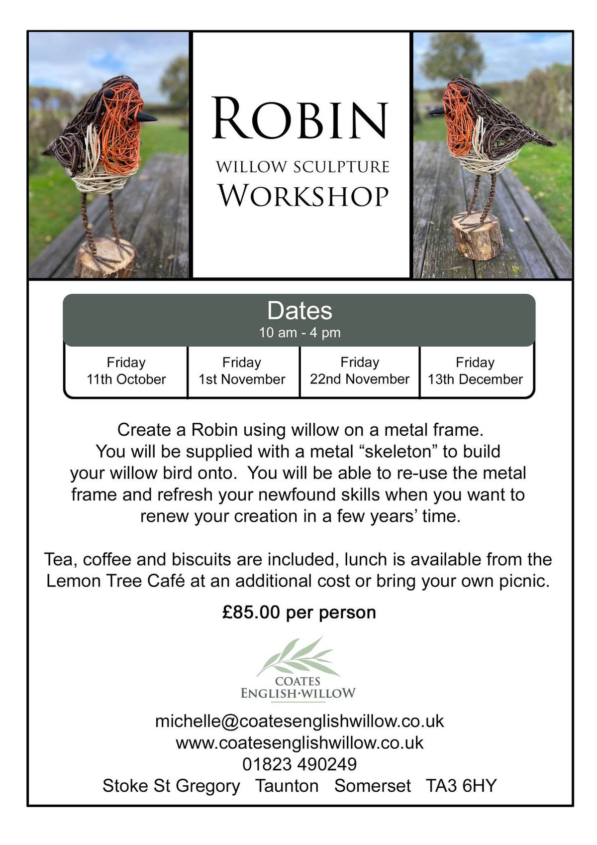 Robin Willow Sculpture Workshop 