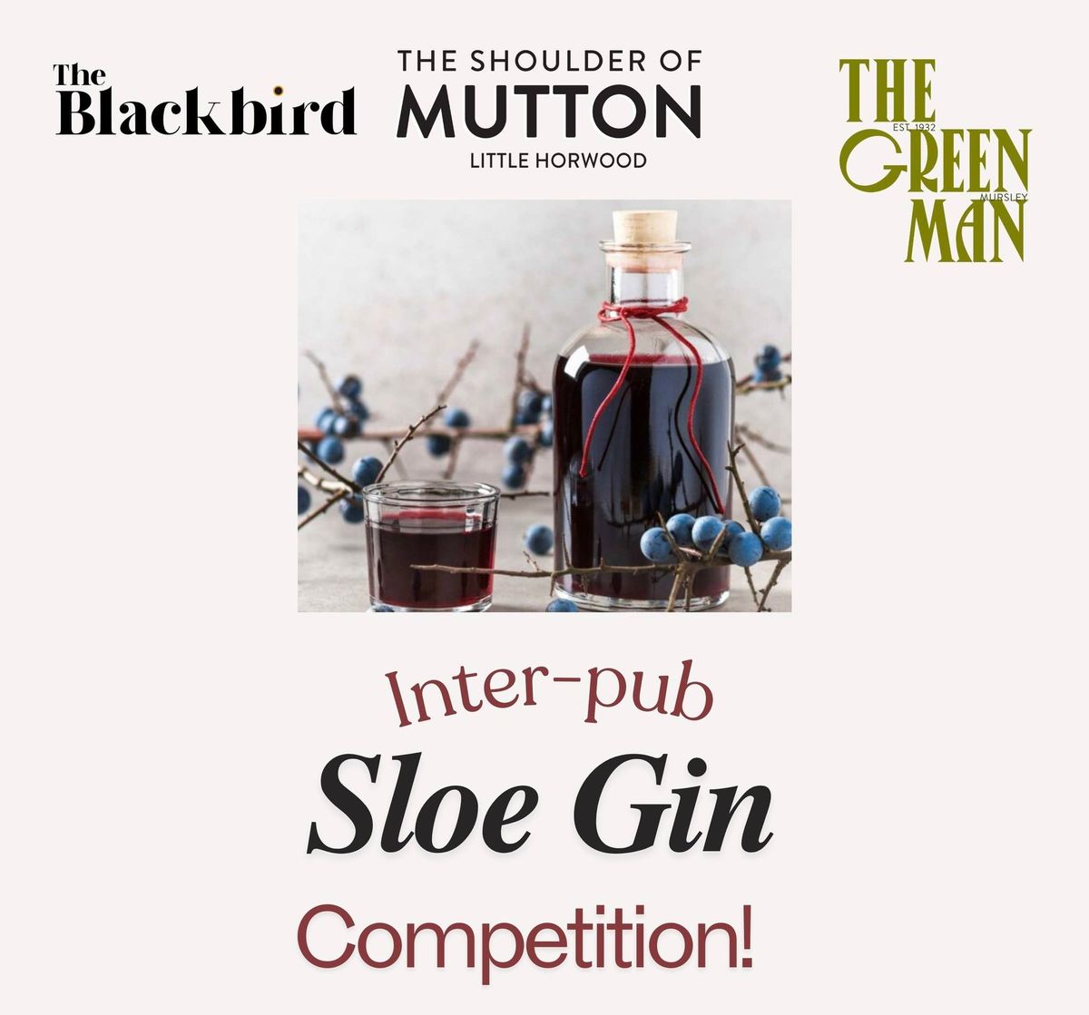 Sloe Gin Competition - The Green Man Heat 