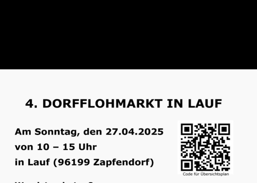 4. Dorfflohmarkt in Lauf