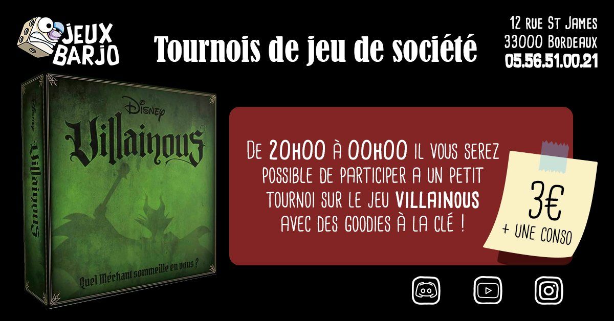 Tournoi Villainous 