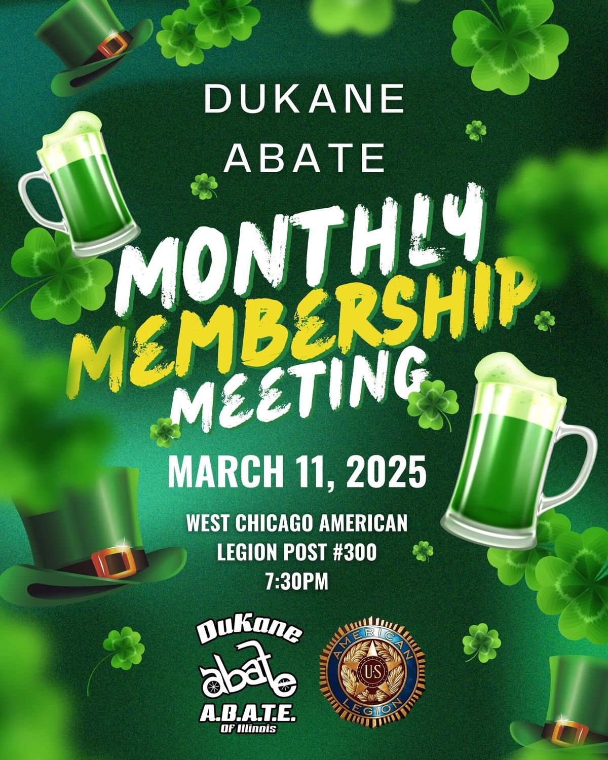 DuKane ABATE Monthly Membership Meeting