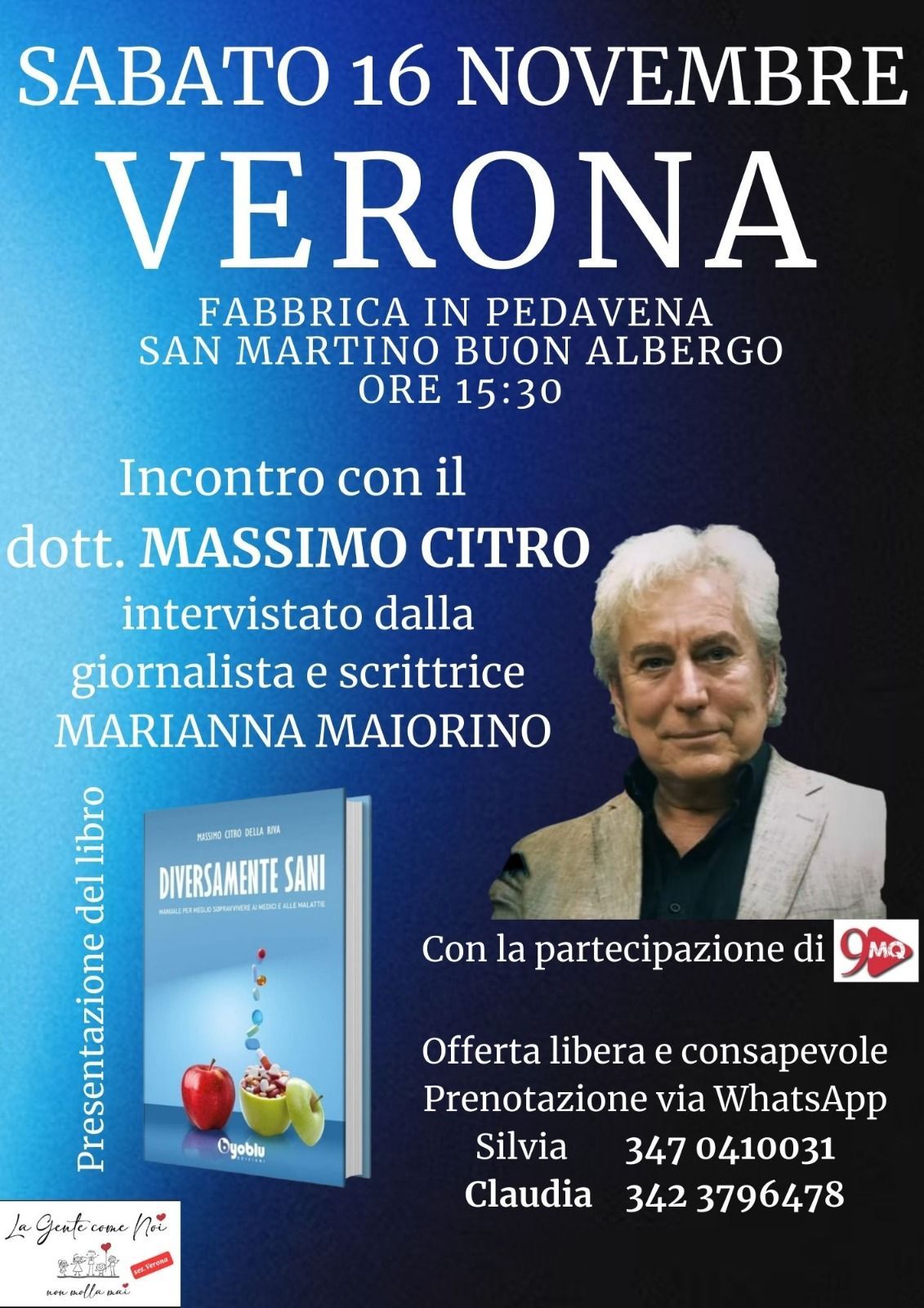 presentazione libro "DIVERSAMENTE SANI" del dott. Massimo Citro