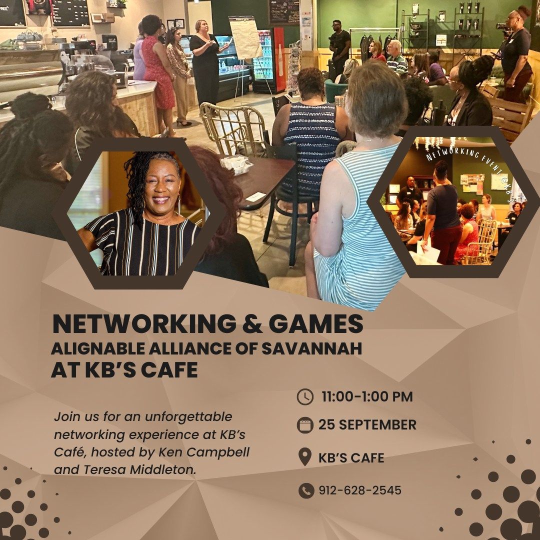 Networking & Games with Alignable Alliance of Savannah at KB'S Cafe