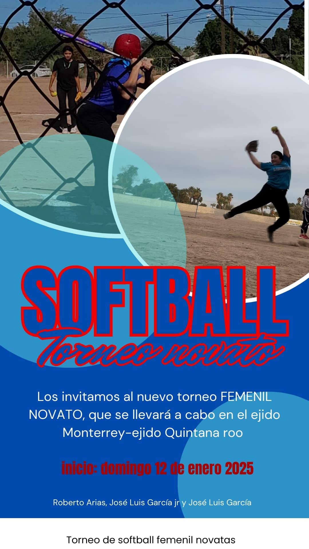 Torneo de S\u00f3ftball Femenil Novatas