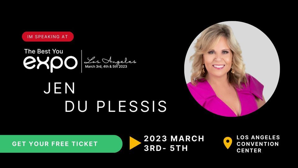 Jen Du Plessis @ The Best You EXPO 2023 Los Angeles CA USA 