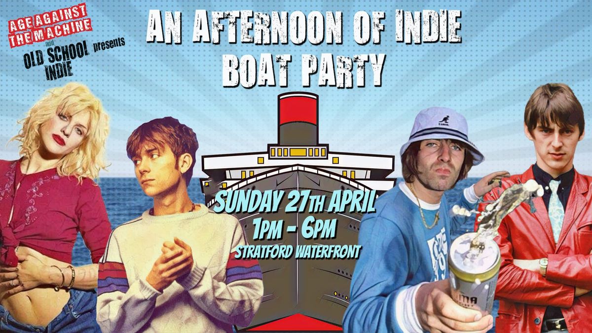 AATM presents An Afternoon of Indie BOAT PARTY (Over 30s only), Sun 27 April, 1pm-6pm