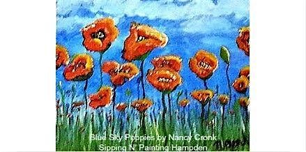 Blue Sky Poppies Tuesday, May 26th 6:30pm $35