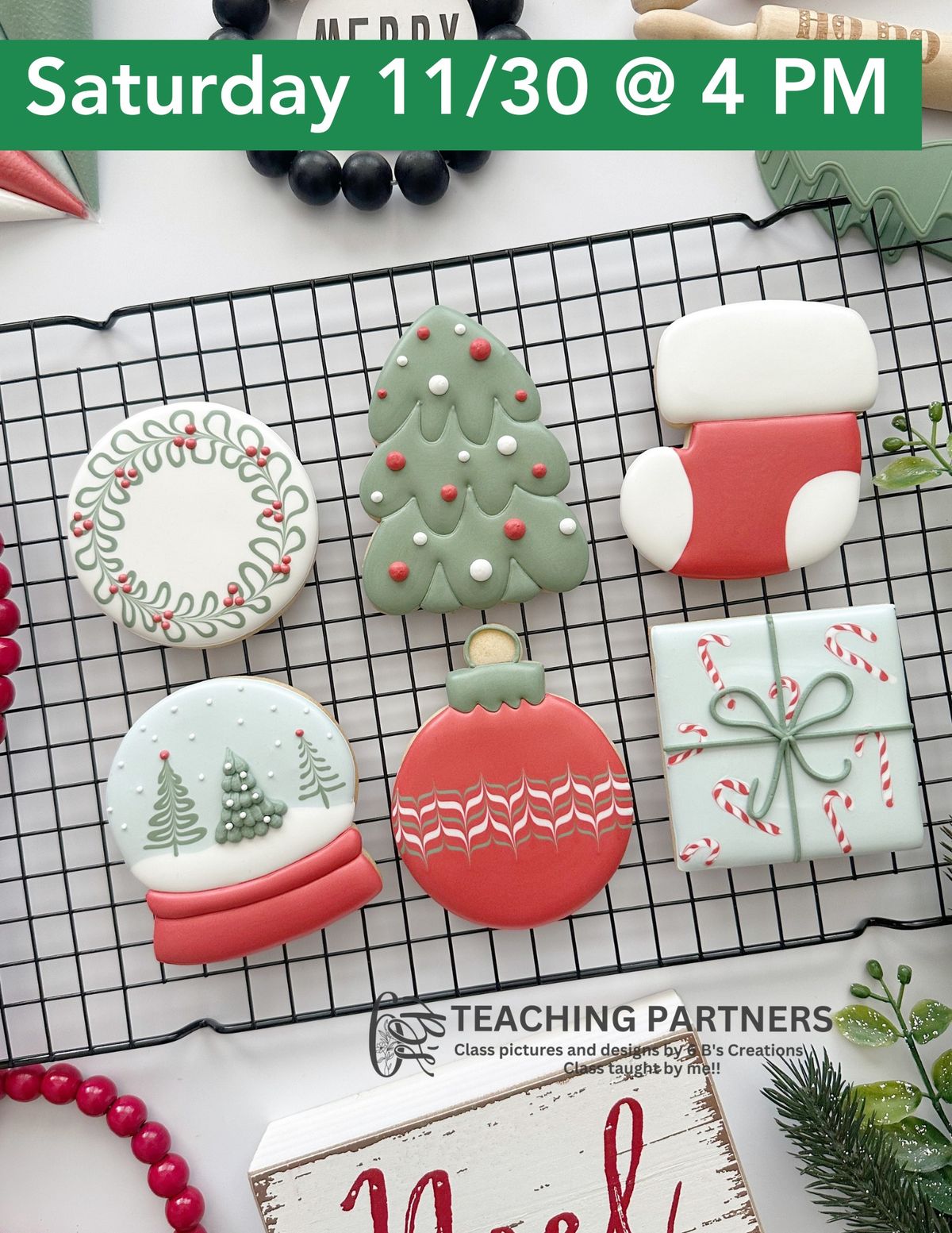 Classic Christmas Cookie Decorating Classes