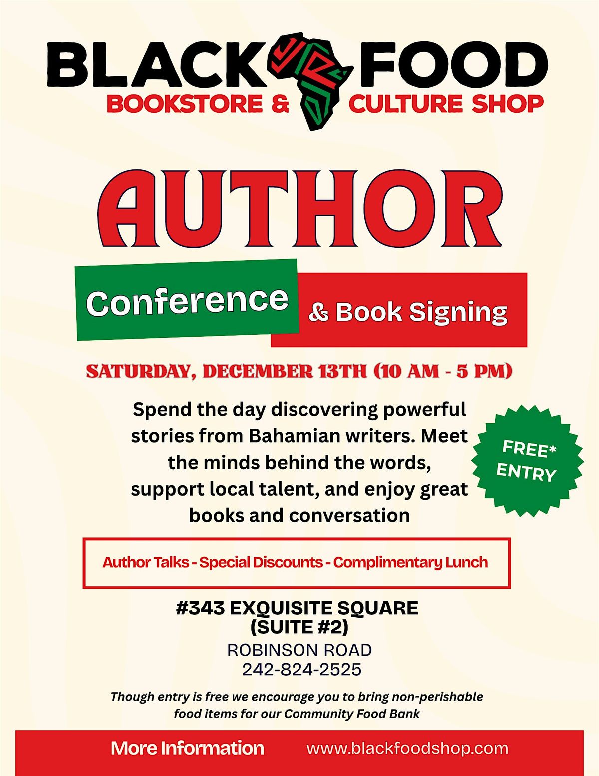 Author Conference & Book Signing