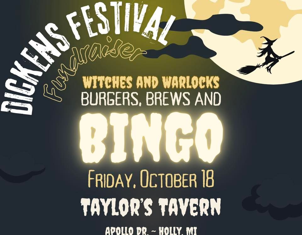 Witches and Warlocks Burgers, Brews, and Bingo