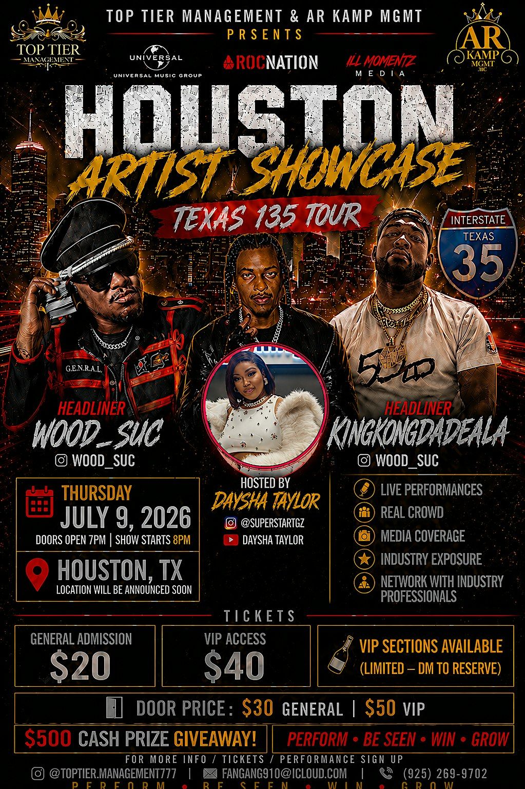 Houston upcoming artist showcase