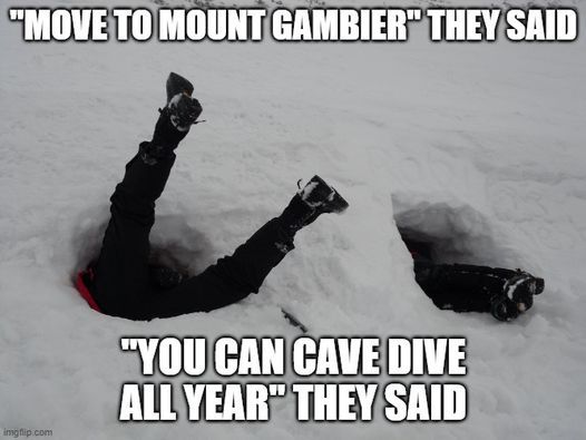 Gambier? in does snow it mount 