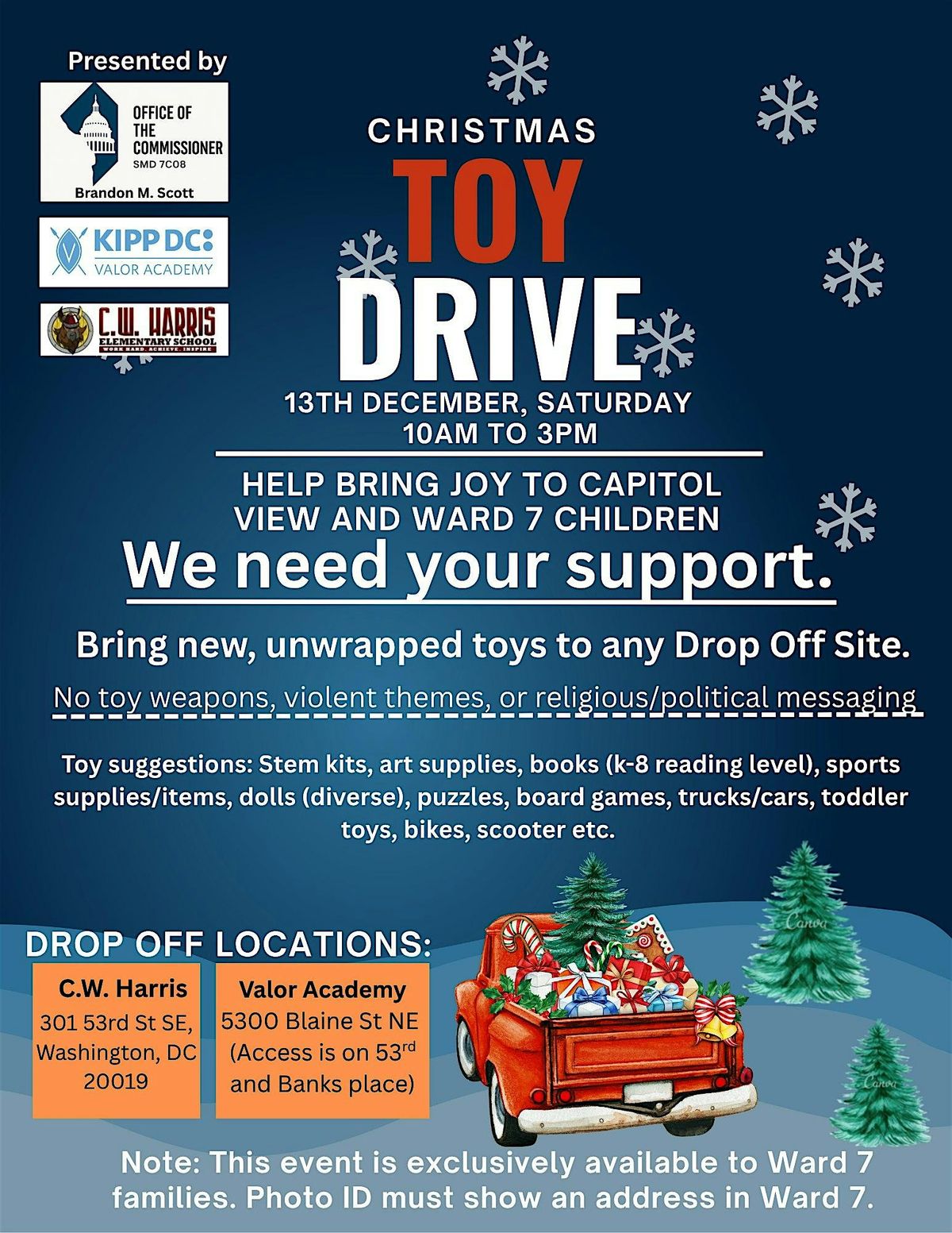 Toy Drive: A Ward 7 Christmas