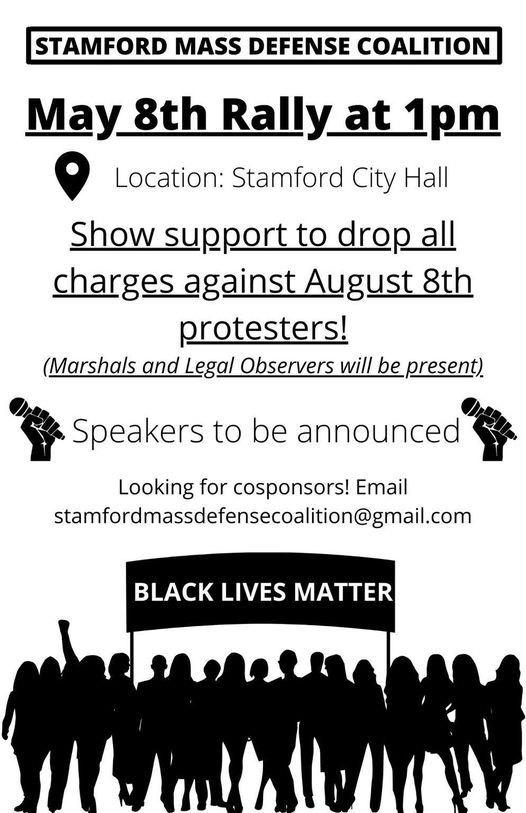 Rally to Drop Charges Against Stamford Protestors