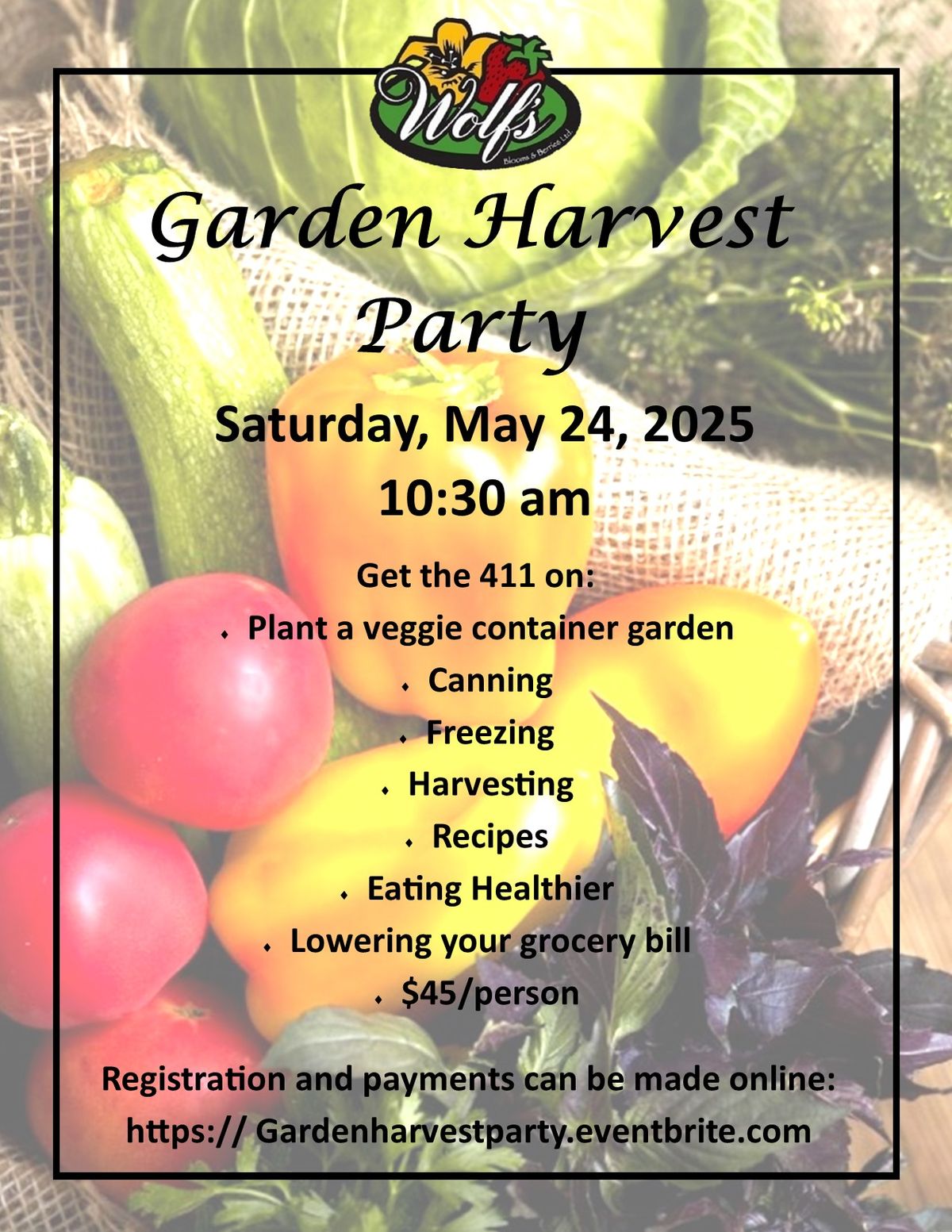 Garden Harvest Party