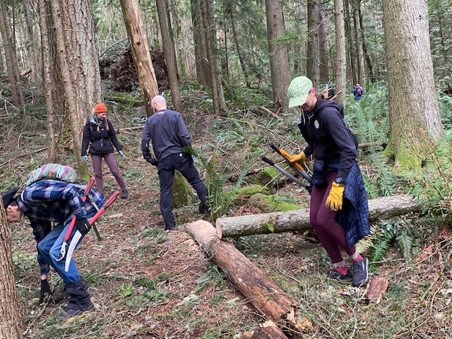 Trail Cleanup Event with WA State Parks at Squak Mountain