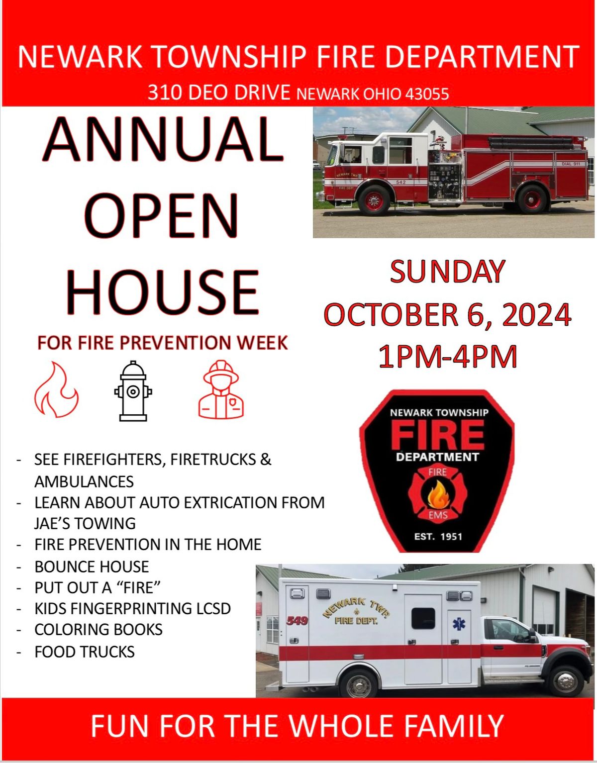 Newark Township Fire Department Annual Open House