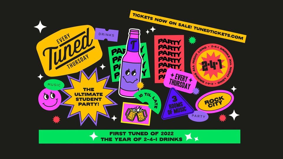 Tuned - 2-4-1 Drinks - Nottingham's Biggest Student Night