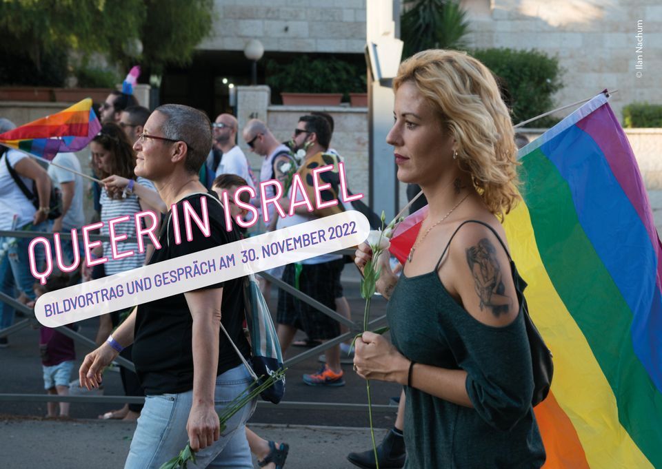 Queer in Israel \u2013 Bildvortrag und Gespr\u00e4ch mit Dr. Nora Pester