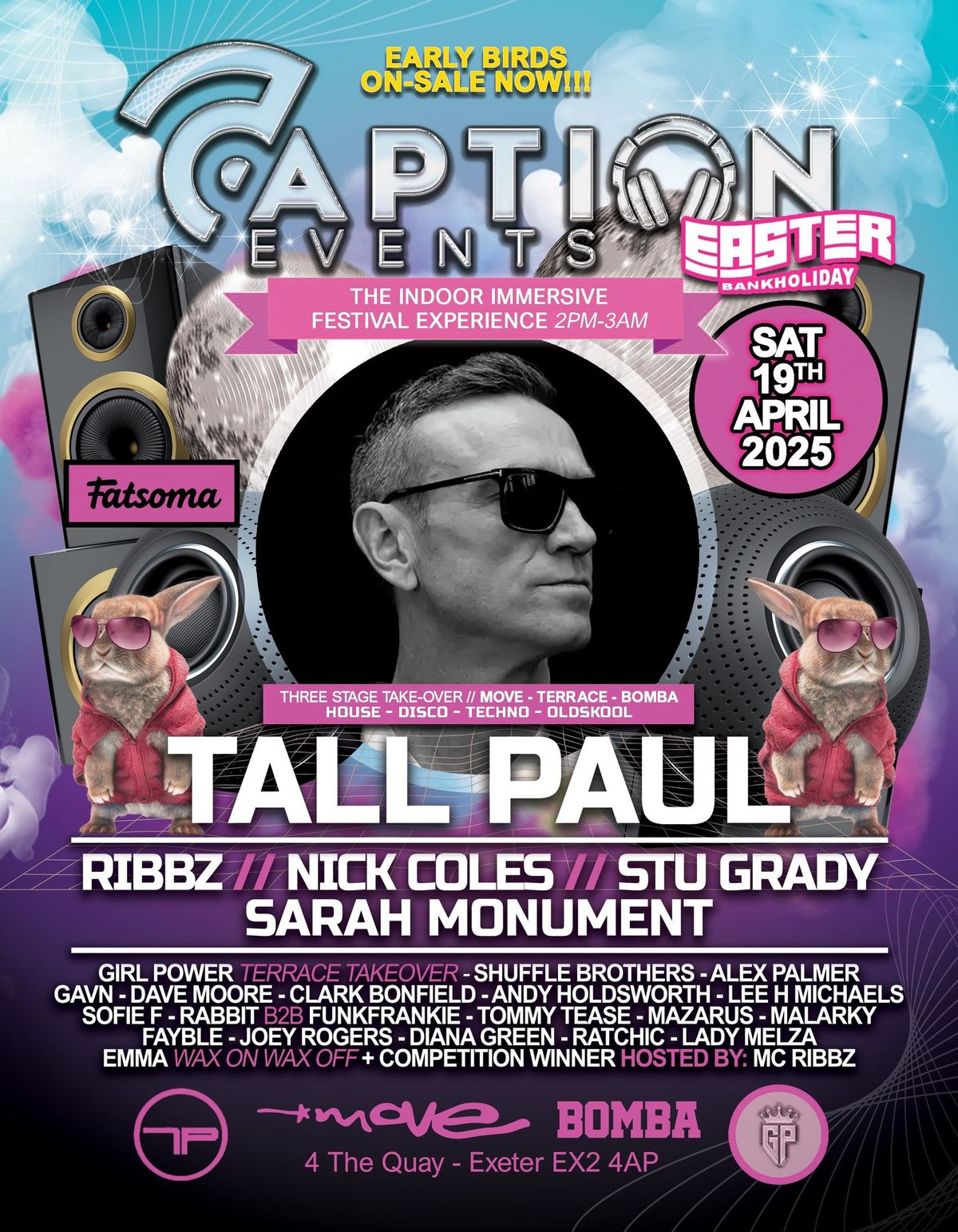 Caption Easter Festival with Tall Paul, Sarah Monument, Ribbz, Nick Coles + More