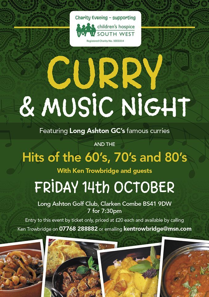 Curry & Music Night - A Charity event supporting Children's Hospice South West (CHSW) - SOLD OUT