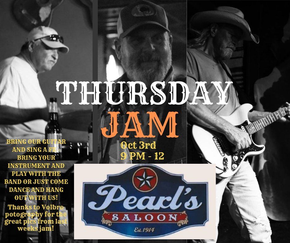 Thursday Jam @ Pearls! Hosted by The Eagle Mountain Band!