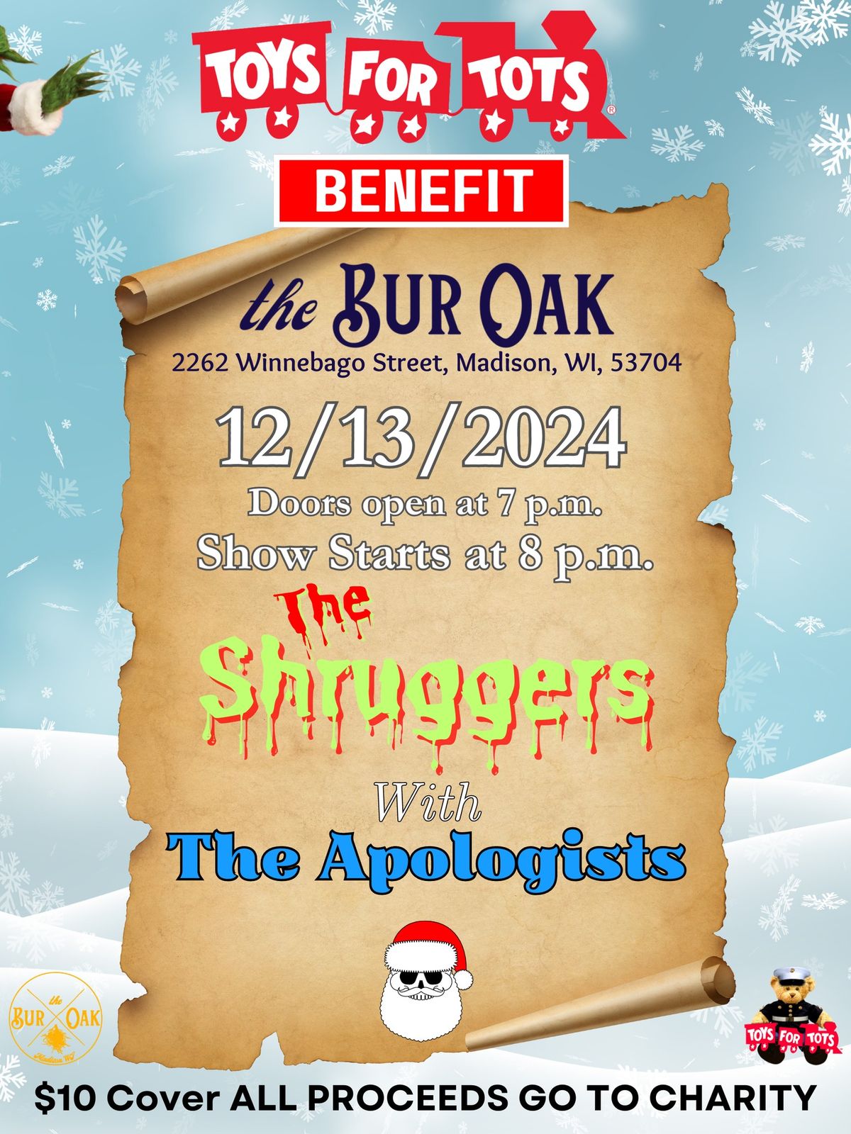 Toys for Tots Benefit ft. The Shruggers & The Apologists