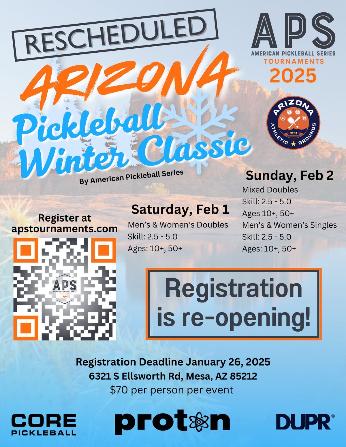 Arizona Pickleball Winter Classic by APS