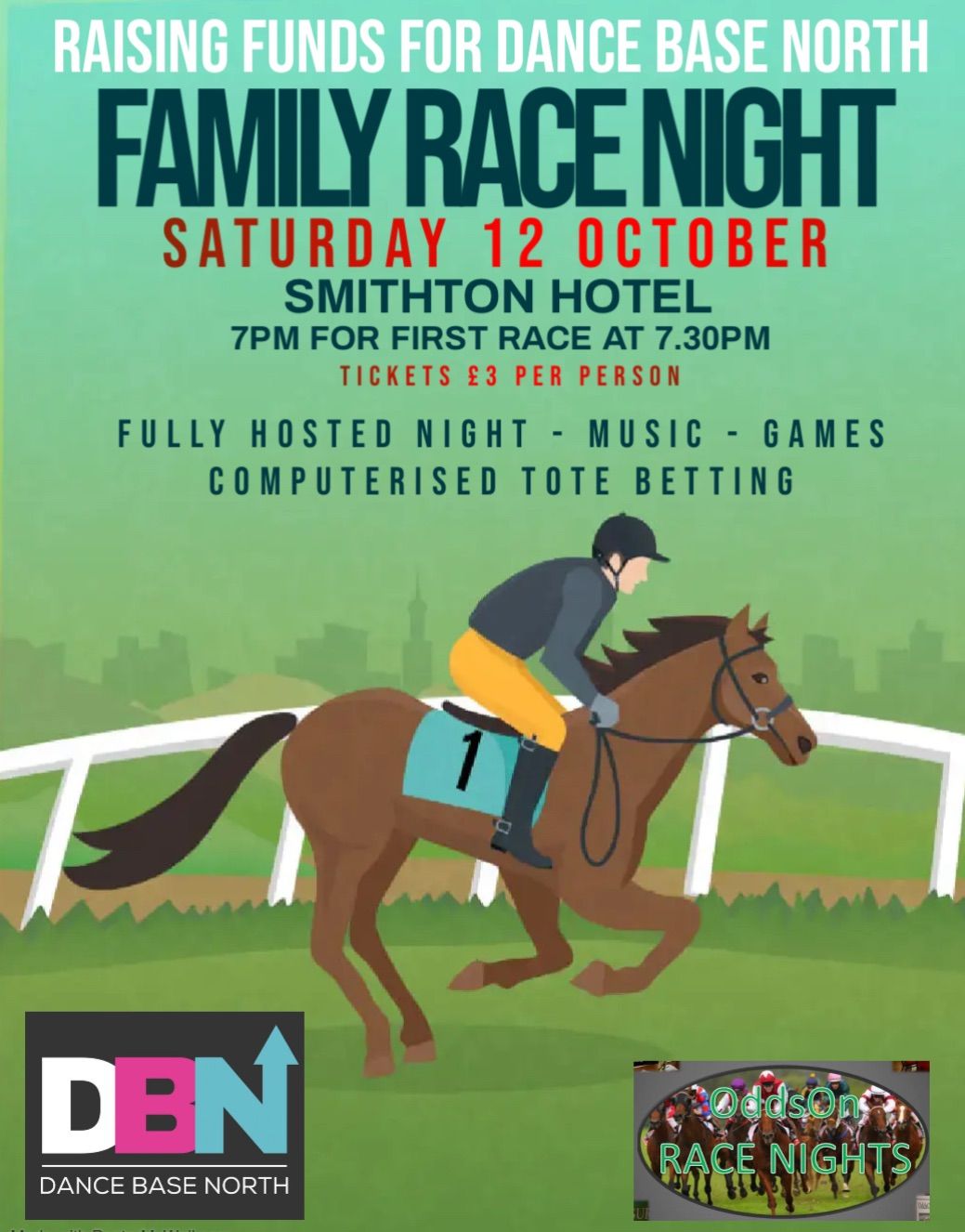 Race Night Fundraiser for Dance Base North Competition Squad