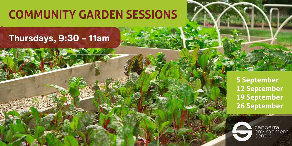 Weekly Community Garden Sessions