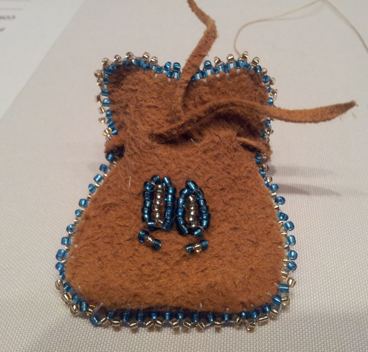 Prairie Buffalo Medicine Pouch with Kokum Margaret Cardinal